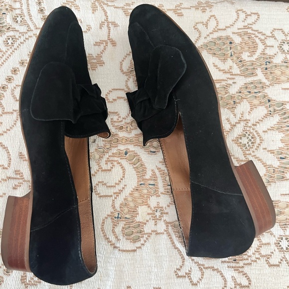 Franco Sarto Arthur Elegant Black Suede Loafers Size 7 - Picture 7 of 12